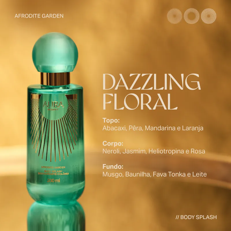 Notas olfativas do Afrodite Garden